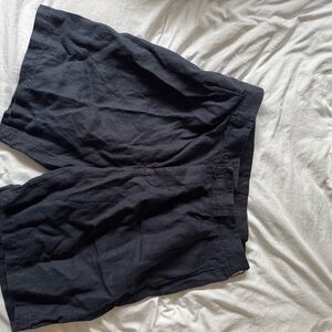 Brooks Brothers Black Flat-Front Men's Shorts